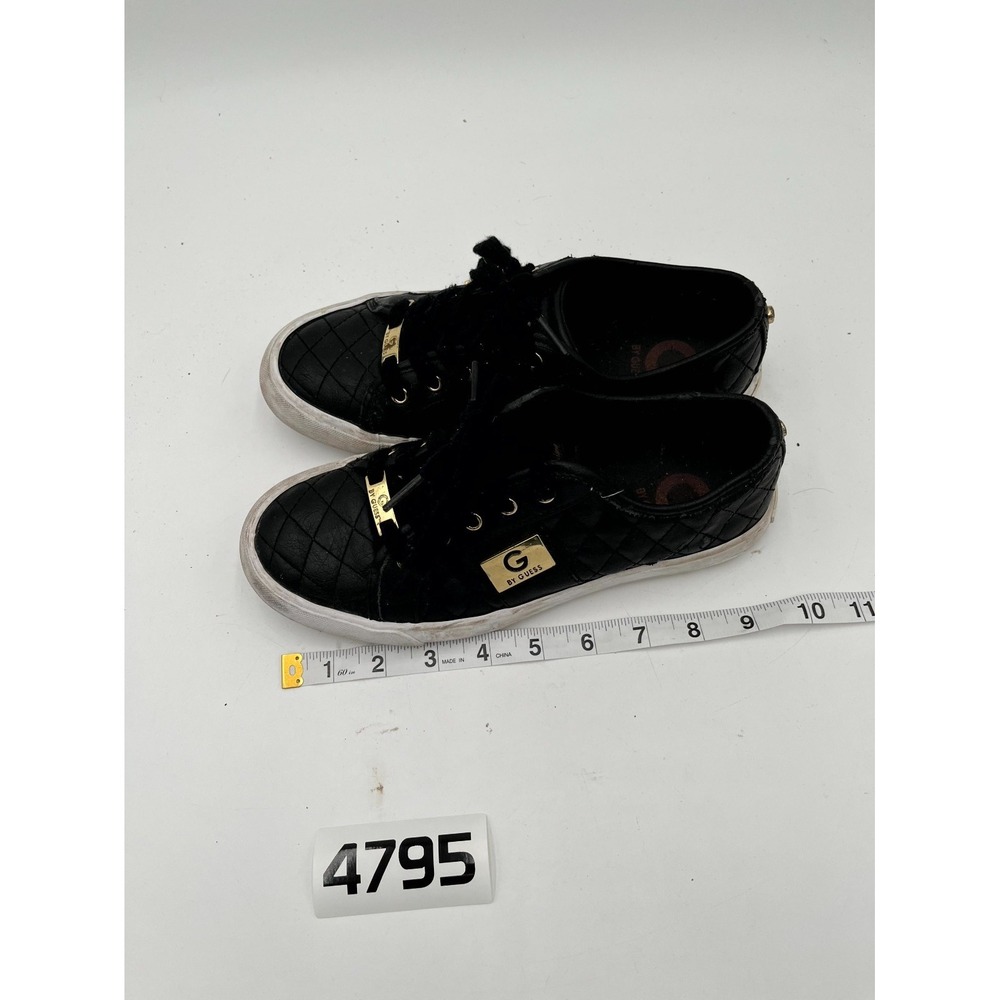 G By Guess GGBACKER2 Fashion Sneakers Shoes Womens US 7M Black Quilted Low Top - Picture 10 of 11